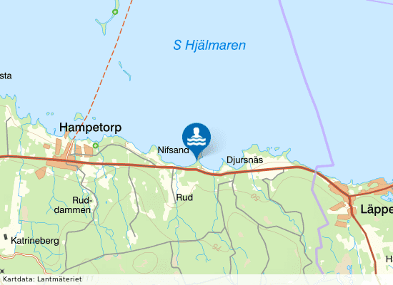 Hjälmaren, Dimbobaden på kartan