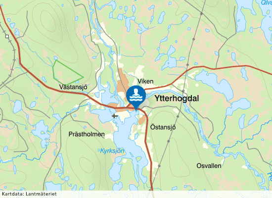 Hoan, Ytterhogdal på kartan