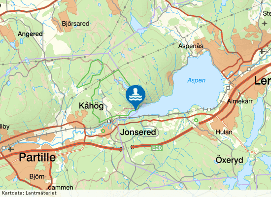 Humlebadet, Bryggan på kartan