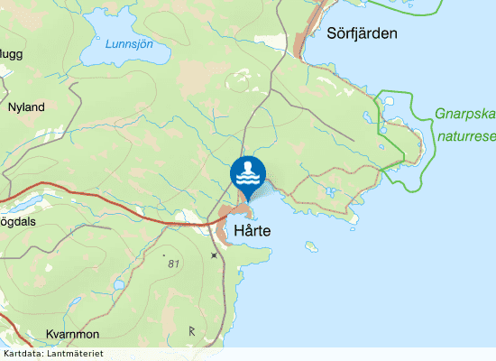 Hårte på kartan