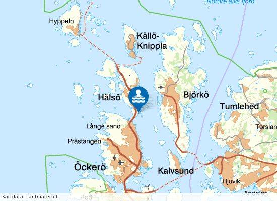 Hälsö, Tjolmen på kartan