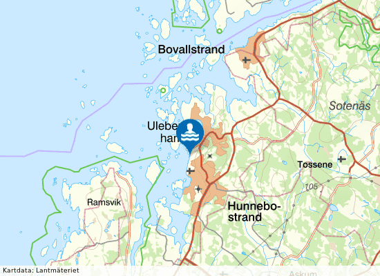 Hästedalen, Hunnebostrand på kartan