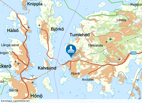 Hästevik på kartan