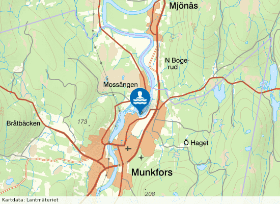 Hästskoholmen på kartan