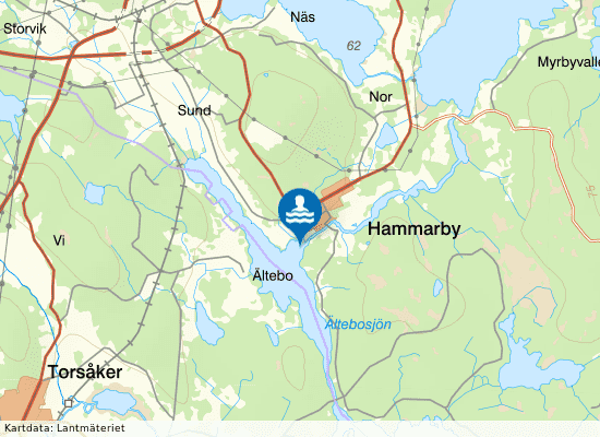 Jungfruholmen Hammarby på kartan