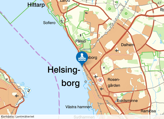 Järnvägsmännens brygga på kartan