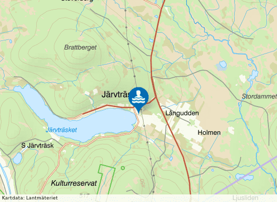 Järvträsk på kartan