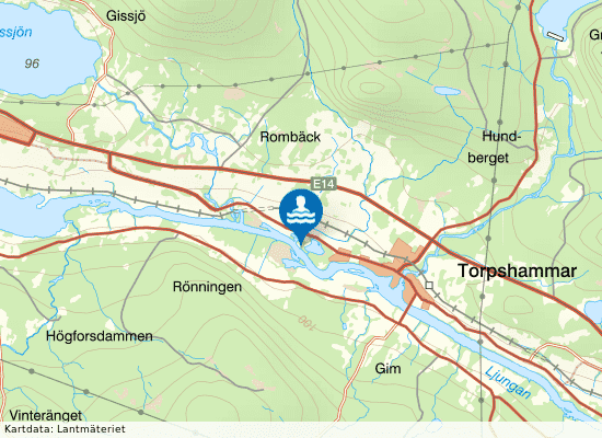 Backetjärn, Torpshammar på kartan