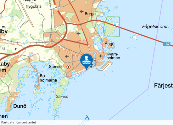 Kalmarsundsparken på kartan