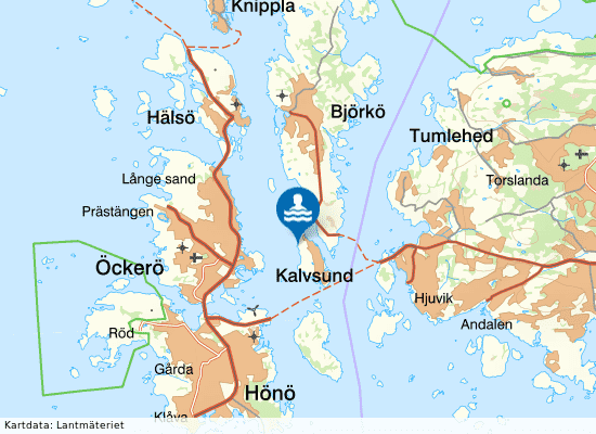 Kalvsund, Körrgårn på kartan