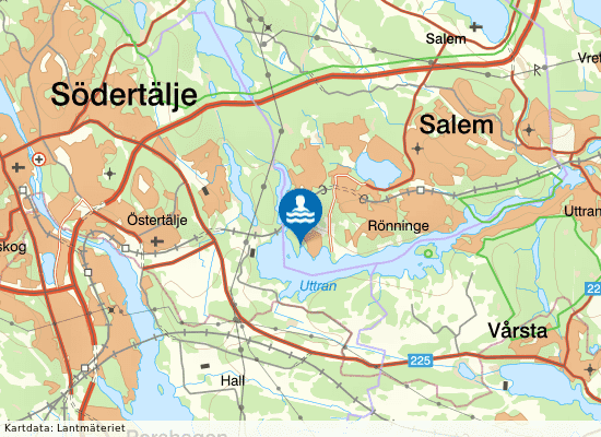 Karlskronaviksbadet på kartan