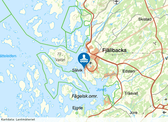 Badberget på kartan