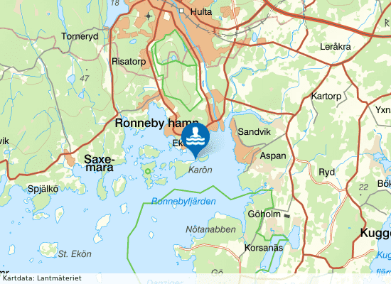 Karön på kartan