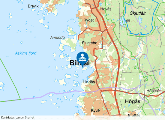 Killingholmen på kartan