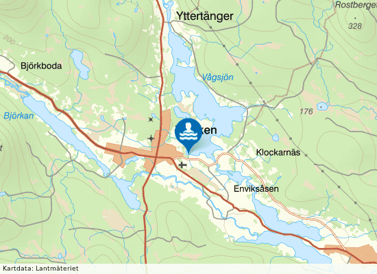 Klockarnäs Enviken på kartan