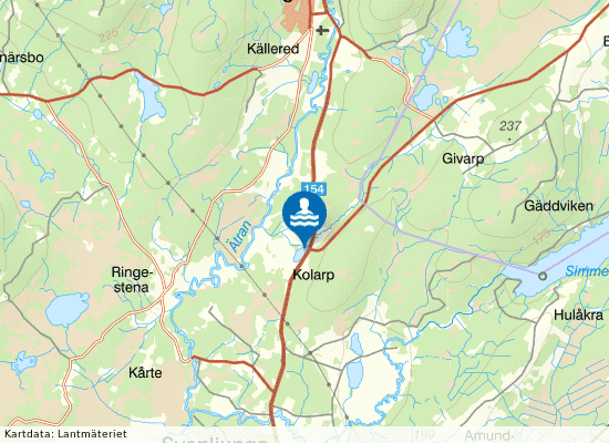 Kolarpssjön på kartan