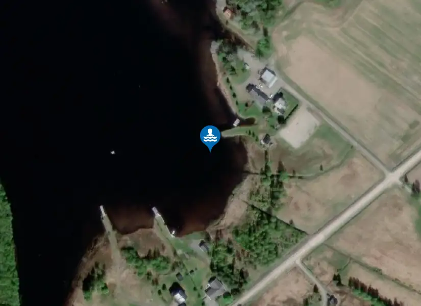 Komnäsbadet, Billsjösjön från satellit