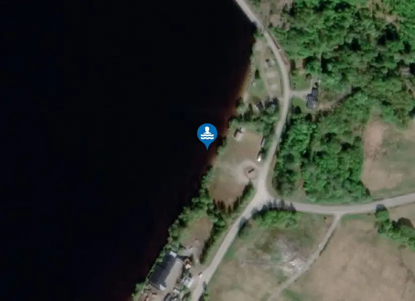 Kornsjöstrand, Kornsjö från satellit