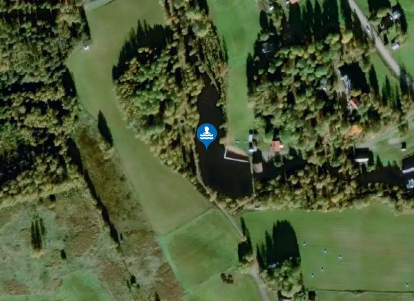 Kvarndammen i Mo från satellit