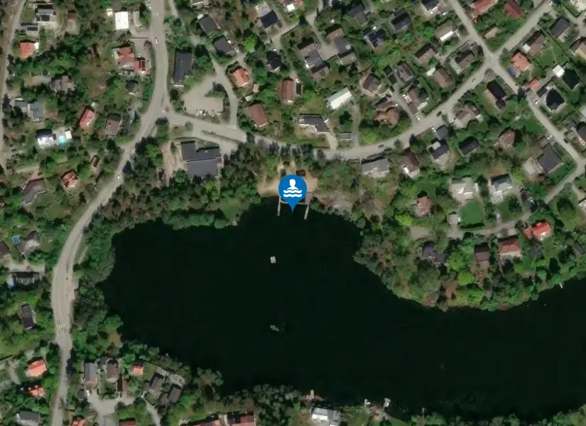 Bagarsjöbadet från satellit