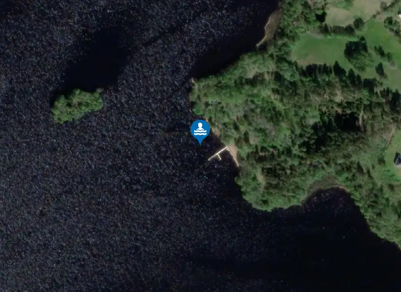 Kvinnestadssjön från satellit