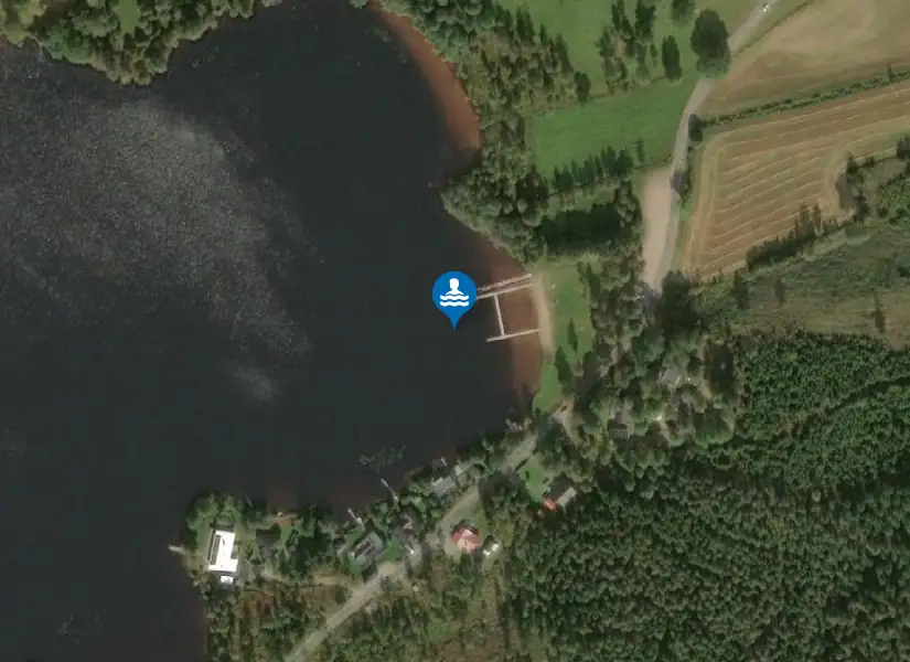 Kyrkesjön från satellit