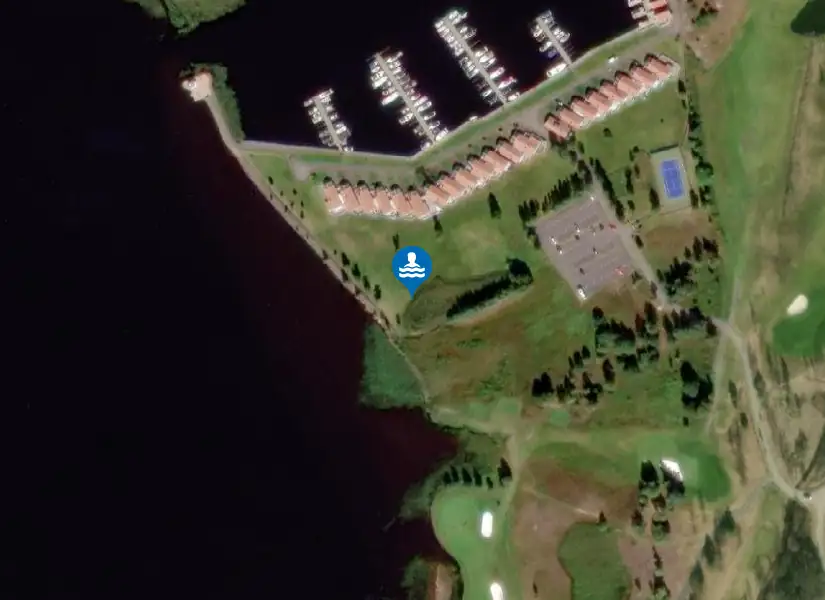 Kärrafjärden, Vättern från satellit