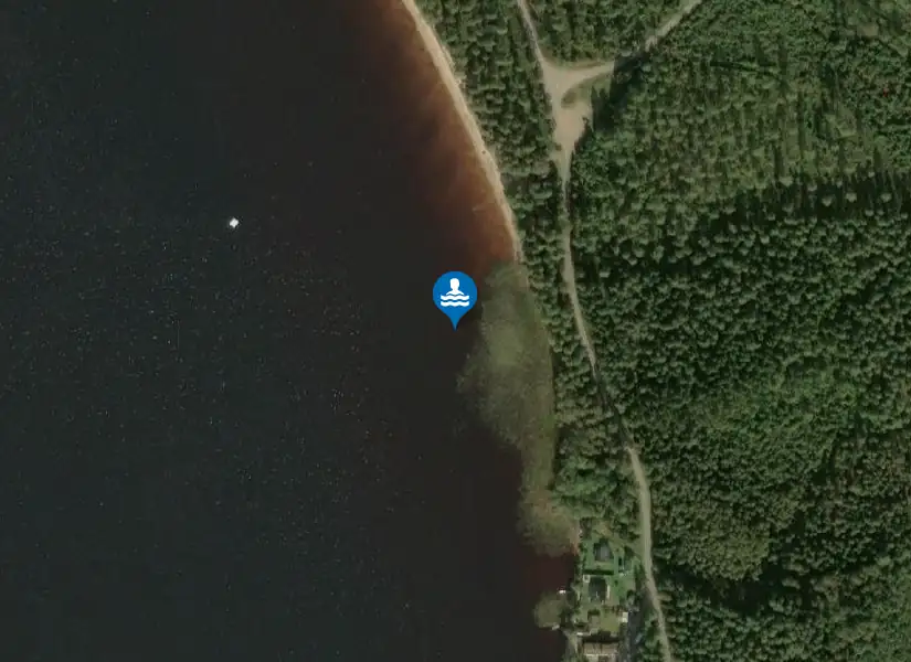 Lagmanshagasjön från satellit