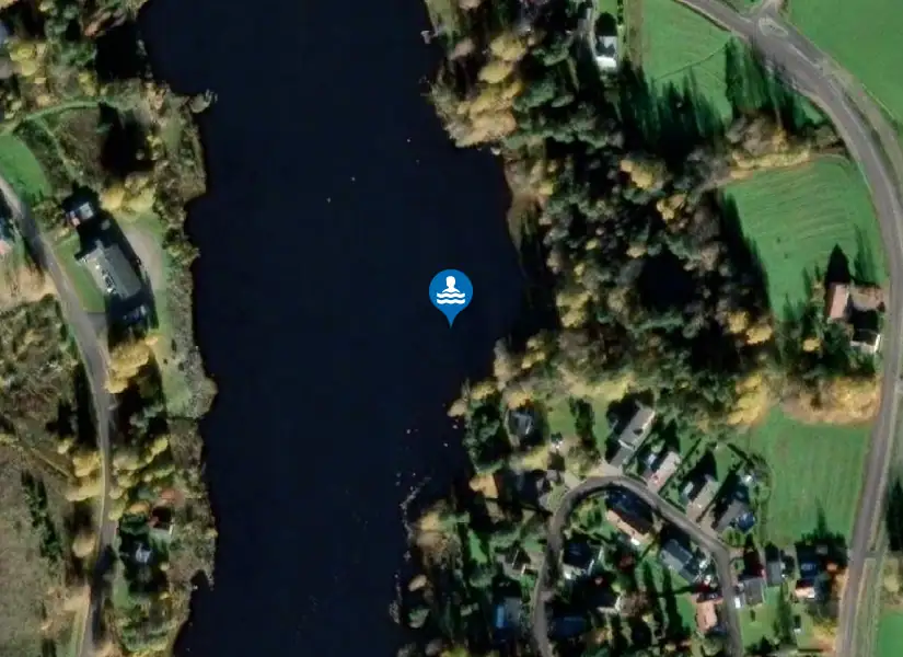 Larsesbäcken från satellit