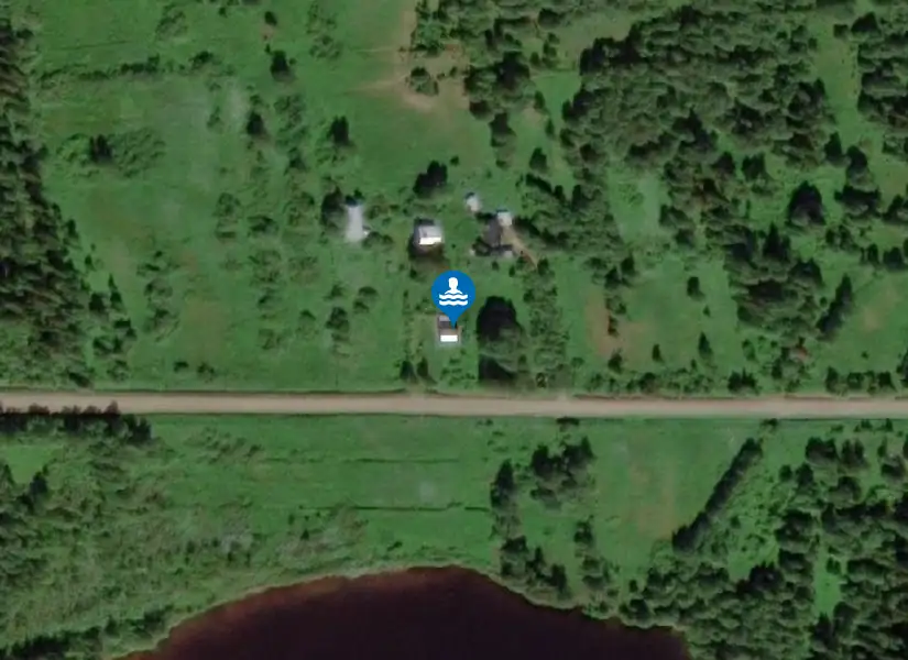 Lavsjö badplats från satellit