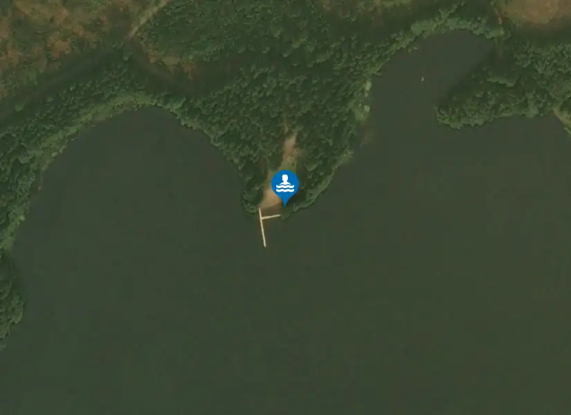 Lovsjöbadet från satellit