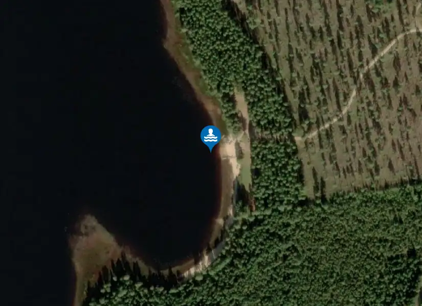 Långasjön från satellit