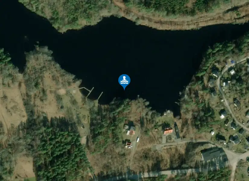 Långsjön,  Ankarsrum från satellit