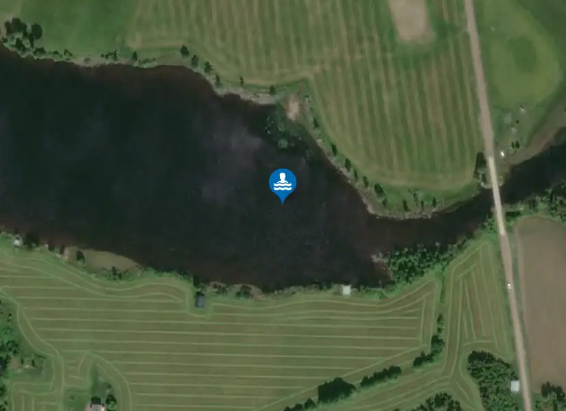 Lössnan, Grängsbo bygdegård från satellit