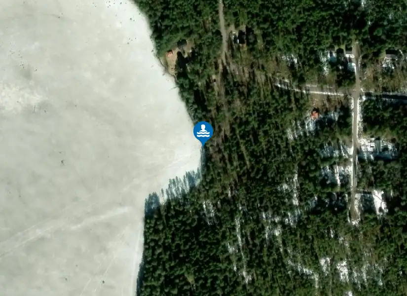 Lövsjön från satellit