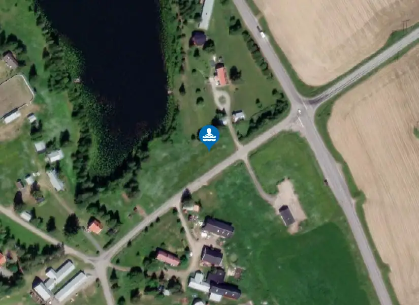 Berglundstjärn, Arnemark från satellit