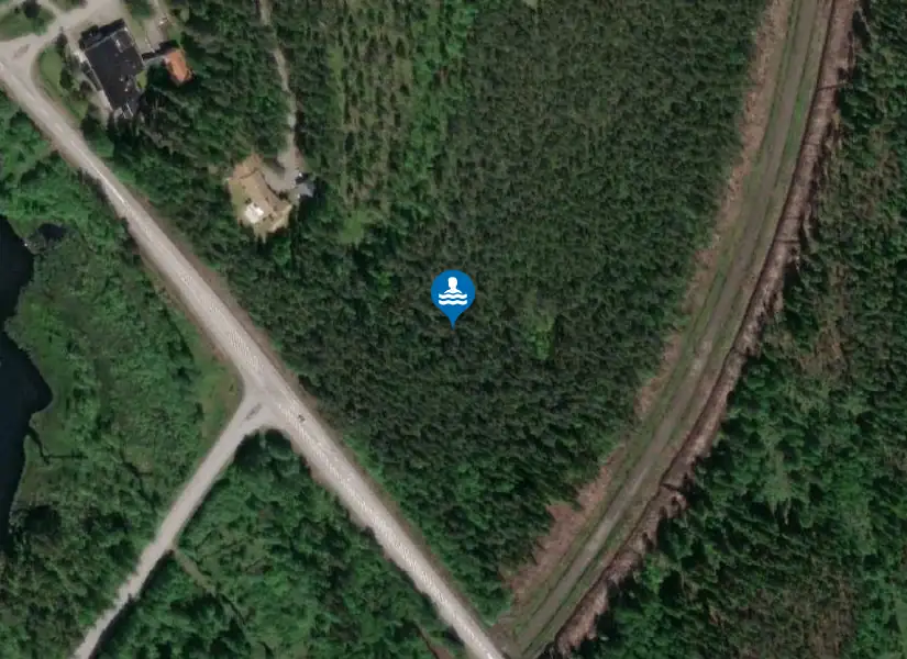 Midsommarbadet från satellit