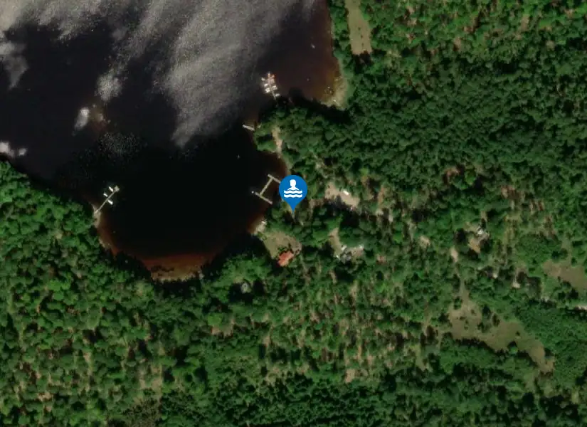 Mjönäs från satellit