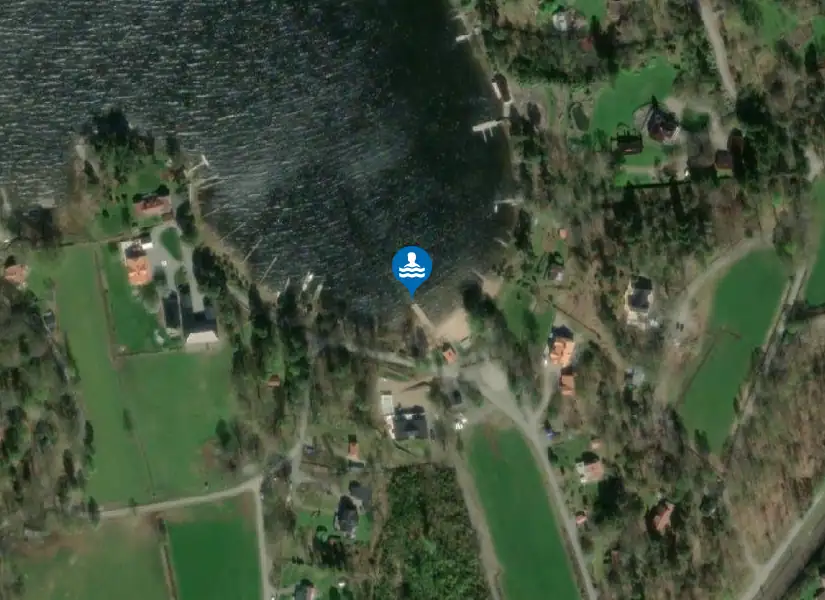 Mjörn, Bergsjödalsviken från satellit