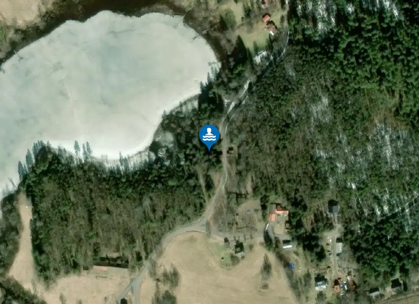 Morshyttesjön från satellit