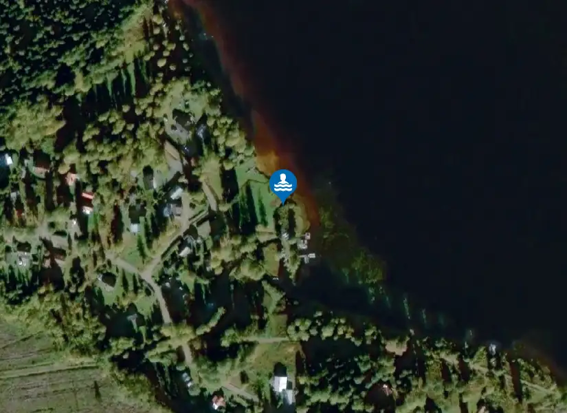 Mångeln, Öfre Mångeln från satellit