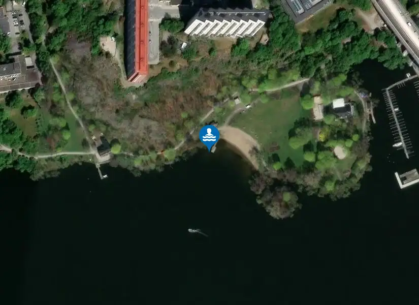 Mälaren, Smedsuddsbadet V från satellit