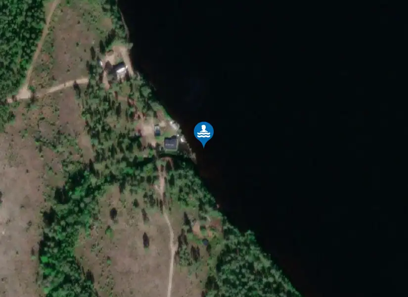 Bjumisträsk från satellit