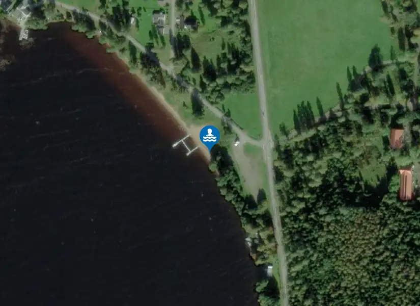Möllebadet från satellit