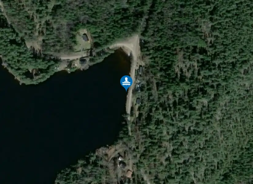 Nedre Kalven, Sandviken från satellit