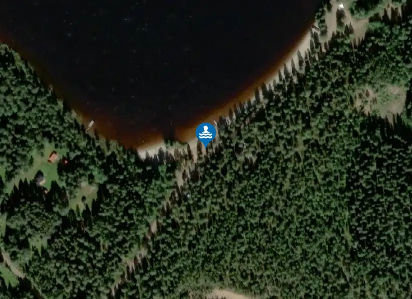 Bjännsjön från satellit