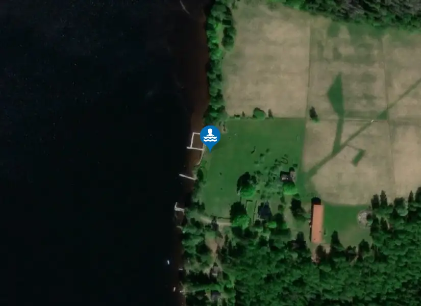 Norasjön, Alnstorps ö från satellit