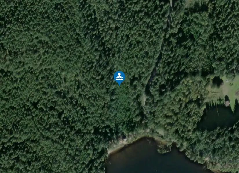 Norra Hällsjön från satellit