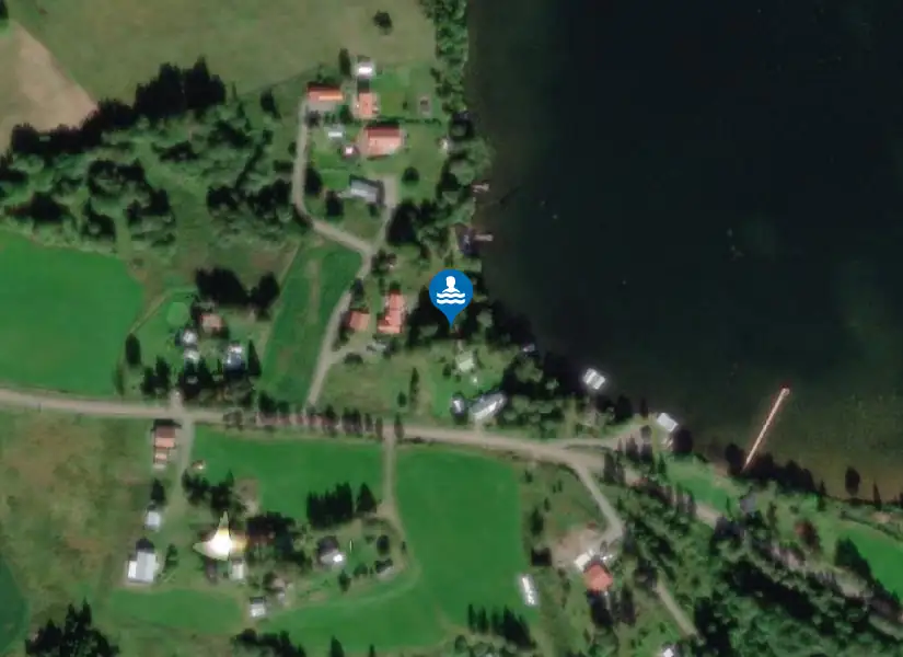 Näcksta badplats från satellit