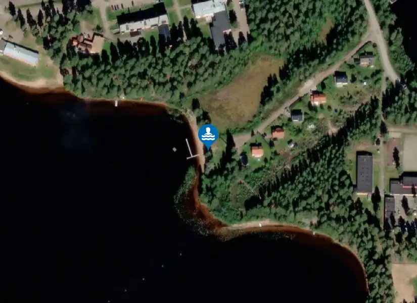 Oresjön, Badet Furudal från satellit